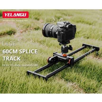 YELANGU YLG0119A 60cm Splicing Slide Rail Track + Trolley Rail Buckle for SLR Cameras / Video Cameras, 60cm Rail Track + Rail Buckle