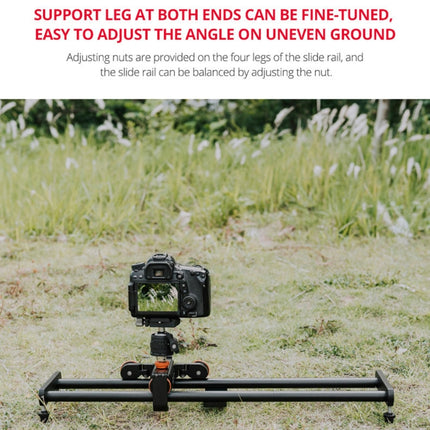 YELANGU YLG0119A 60cm Splicing Slide Rail Track + Trolley Rail Buckle for SLR Cameras / Video Cameras, 60cm Rail Track + Rail Buckle