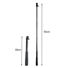 30-93cm Grip Foldable Tripod Holder Multi-functional Selfie Stick Monopod for GoPro, Insta360, DJI and Other Action Cameras, Phones, Length: 30-93cm