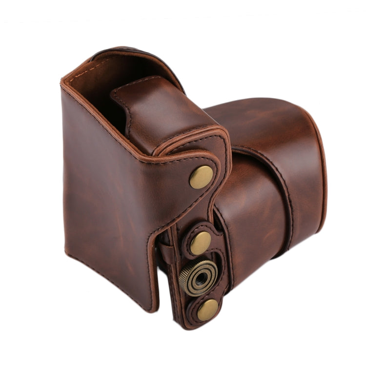 Full Body Camera PU Leather Case Bag with Strap for Sony NEX 5N / 5R / 5T (16-50mm / 18-55mm Lens)