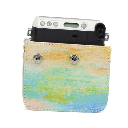 Rainbow Oil painting Pattern PU Leather Protective Camera Case Bag For FUJIFILM Instax Mini70 Camera