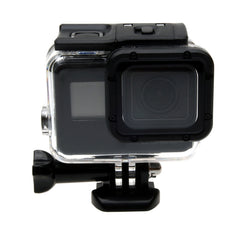 For GoPro HERO6 /5  30m Waterproof Housing Protective Case + Hollow Back Cover with Buckle Basic Mount & Screw, No Need to Disassemble Lens(GP413), Housing Case+ Back cover