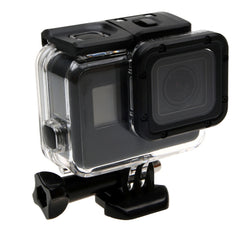 For GoPro HERO6 /5  30m Waterproof Housing Protective Case + Hollow Back Cover with Buckle Basic Mount & Screw, No Need to Disassemble Lens(GP413), Housing Case+ Back cover