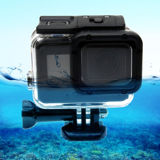 For GoPro HERO6 /5  30m Waterproof Housing Protective Case + Hollow Back Cover with Buckle Basic Mount & Screw, No Need to Disassemble Lens(GP413), Housing Case+ Back cover