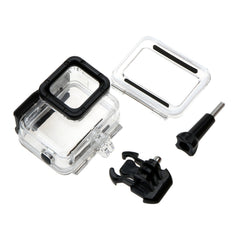 For GoPro HERO6 /5  30m Waterproof Housing Protective Case + Hollow Back Cover with Buckle Basic Mount & Screw, No Need to Disassemble Lens(GP413), Housing Case+ Back cover