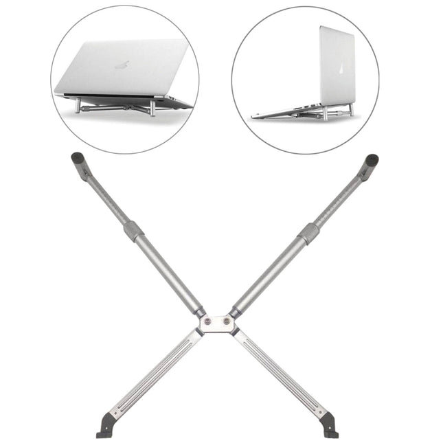 Soporte de refrigeración de aleación de aluminio universal, soporte extensor de altura plegable para PC, iPad y portátil de 12 a 17 pulgadas