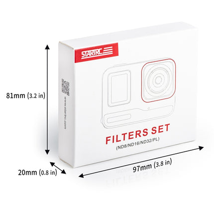 For Insta360 Ace / Ace Pro STARTRC 4 in 1 ND8 ND16 ND32 Camera Lens Filter