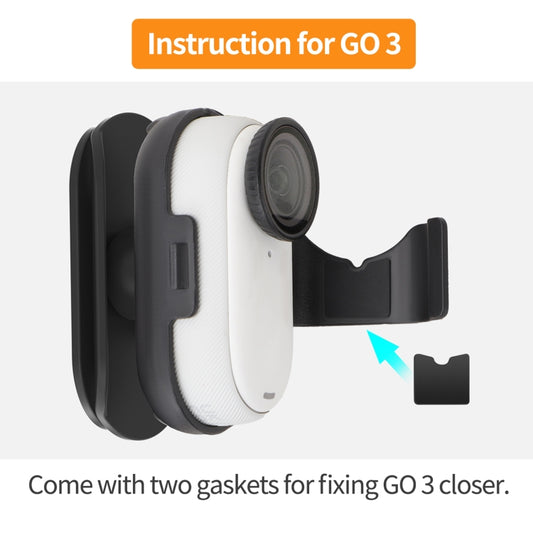 For Insta360 GO3 / GO 3S Sunnylife Baseball Hat Clip Mount Baseball Cap Clamp Quick Release Mount Camera POV Vlog Holder, Baseball Hat Clip