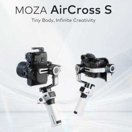 MOZA AirCross S 3 Axis Foldable Handheld Gimbal Stabilizer for DSLR Cameras and Smart Phone