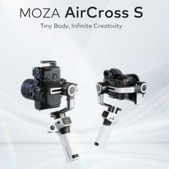 MOZA AirCross S 3 Axis Foldable Handheld Gimbal Stabilizer for DSLR Cameras and Smart Phone