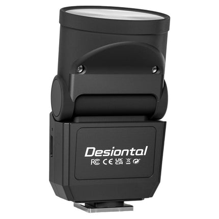 Desiontal F02 Desiontal F02 Mini On-Camera Flash Light Speedlite for Mirrorless Cameras, F02(Black), F02 (White)