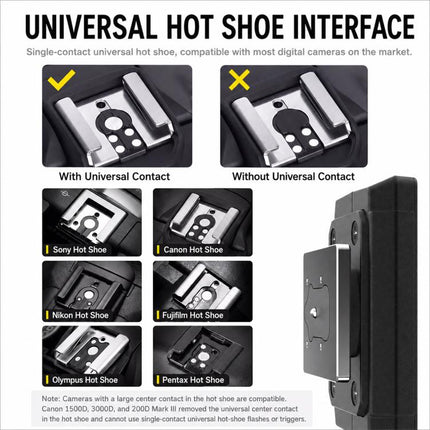 Desiontal F02 Desiontal F02 Mini On-Camera Flash Light Speedlite for Mirrorless Cameras, F02(Black), F02 (White)
