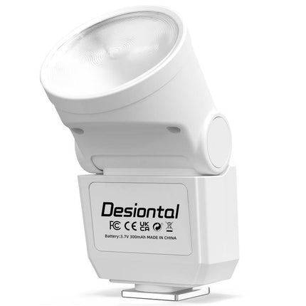 Desiontal F02 Desiontal F02 Mini On-Camera Flash Light Speedlite for Mirrorless Cameras, F02(Black), F02 (White)