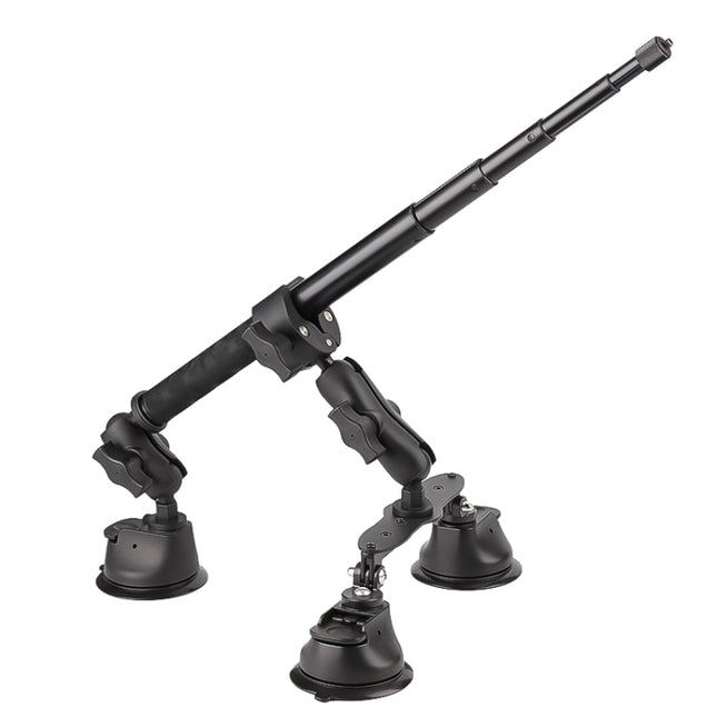 Dual-Bein Saugnapf und 2 x Single-Bein Auto Saugnapf Halterung mit Selfie Stick Set, Auto Saugnapf Halterung mit Selfie Stick