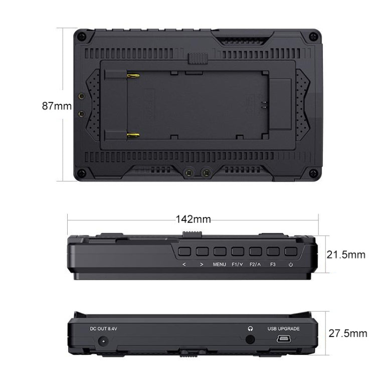 FEELWORLD S55 V2 1920x1152 HDMI 5.5 inch Camera Field Monitor, S55