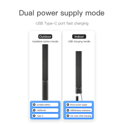 LUXCeO P6 RGB Colorful Photo LED Stick Video Light Handheld APP Control Full Color LED Fill Light, P6