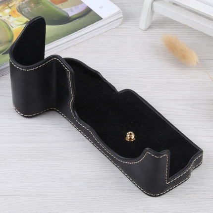 1/4 inch Thread PU Leather Camera Half Case Base for FUJIFILM GFX 50S