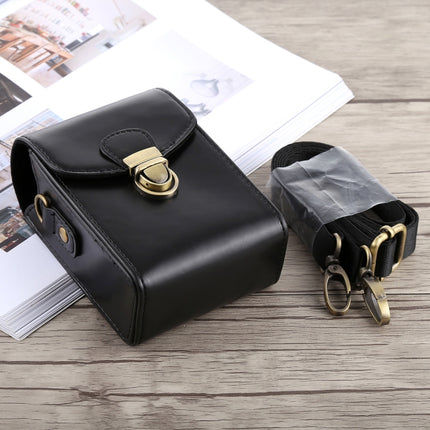 Full Body Camera Buckle Lock PU Leather Case Bag with Hand Strap & Neck Strap for Canon G7X II / G9X Mark II, Sony RX100 / M2, For RX100, For G7X II