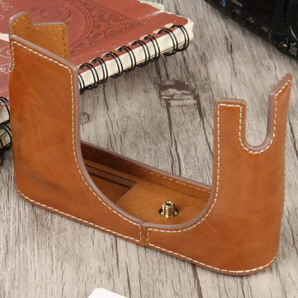 1/4 inch Thread PU Leather Camera Half Case Base for Leica Q (Typ 116), For Leica Q