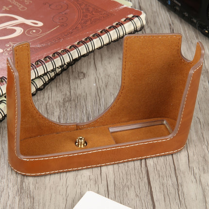 1/4 inch Thread PU Leather Camera Half Case Base for Leica Q (Typ 116), For Leica Q