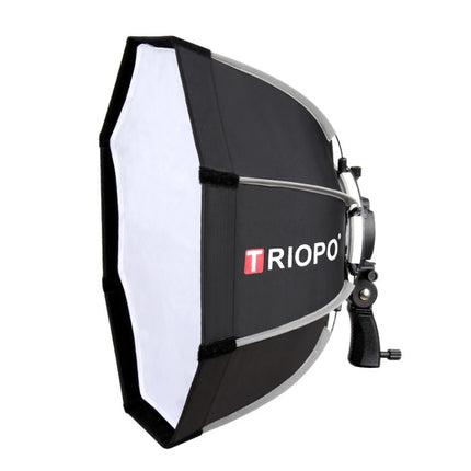 TRIOPO KS90 90cm Dome Speedlite Flash Octagon Parabolic Softbox Diffuser with Bracket Mount Handle for Speedlite, KS90