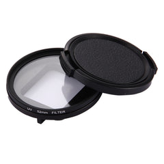 52mm 3 in 1 Round Circle UV Lens Filter with Cap for GoPro HERO7 Black/6 /5, 52mm UV Lens