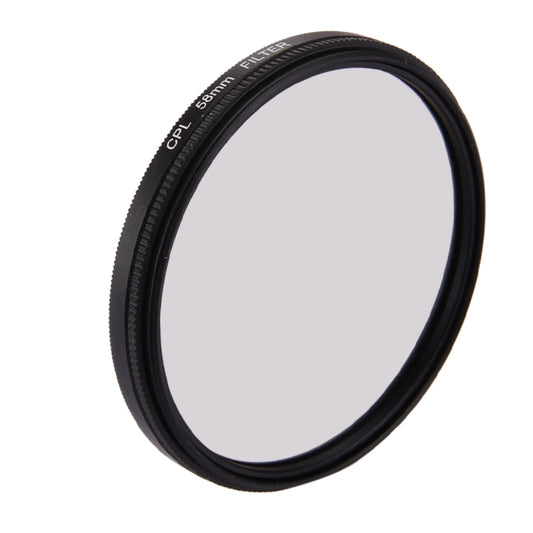 58mm 3 in 1 Round Circle CPL Lens Filter with Cap for GoPro HERO7 Black/6 /5, 58mm CPL Lens