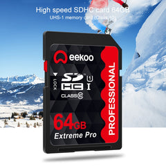 Tarjeta de memoria SD eekoo de 64 GB de alta velocidad, clase 10, para todos los dispositivos digitales con ranura para tarjeta SD, 64 GB, clase 10