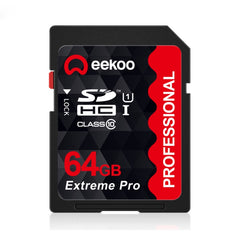 Tarjeta de memoria SD eekoo de 64 GB de alta velocidad, clase 10, para todos los dispositivos digitales con ranura para tarjeta SD, 64 GB, clase 10