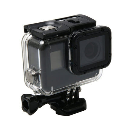 For GoPro HERO6 /5 Waterproof Housing Protective Case + Hollow Back Cover with Buckle Basic Mount & Screw, Waterproof Housing