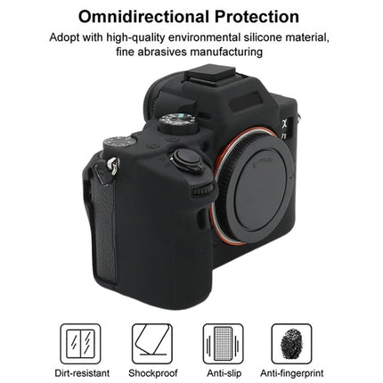 For Sony A7 III / ILCE-7M3 / A7R III Soft Silicone Protective Case, For Sony A7 III / ILCE-7M3 / A7R III