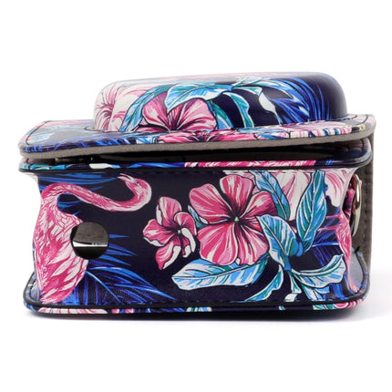 Flamingo Pattern PU Leather Protective Camera Case Bag For FUJIFILM Instax Mini90 Camera