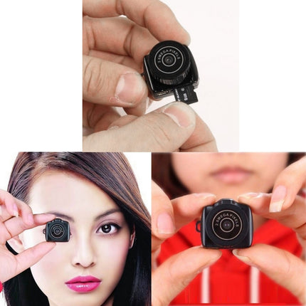 Y2000 HD Outdoor Sports Ultra-Mini DV Pocket Digital Video Recorder Camera Camcorder, Support Max 32GB Micro SD / TF Card(Black)