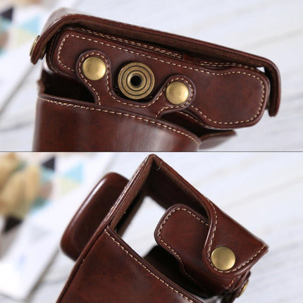 Full Body Camera PU Leather Case Bag with Strap for Olympus EPL7 / EPL8