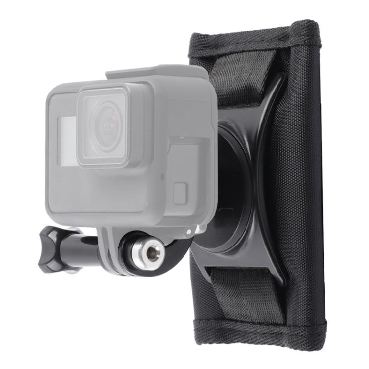 Klettverschluss-Rucksack Rec-Mounts Clip-Klemmhalterung mit Schraube für GoPro, Insta360, DJI und andere Actionkameras