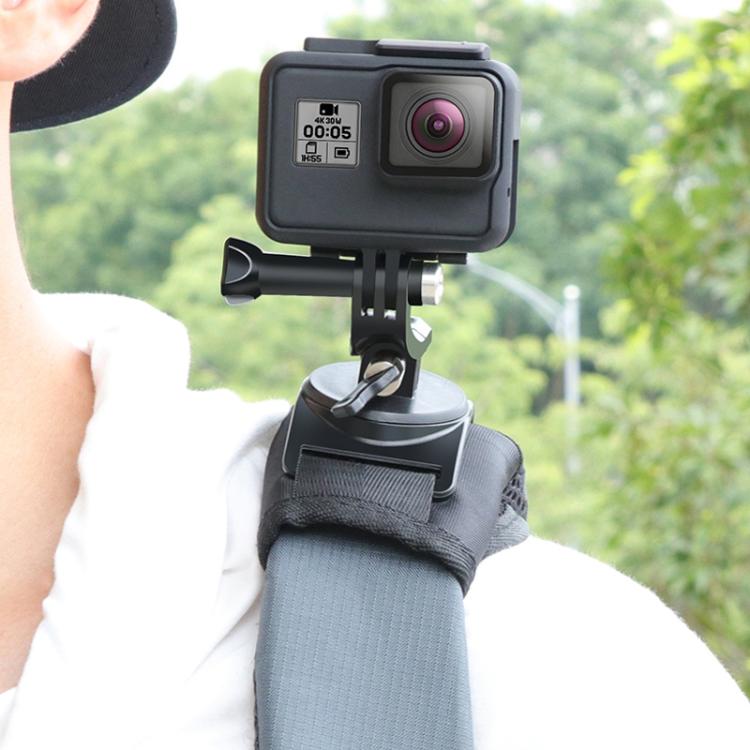 Klettverschluss-Rucksack Rec-Mounts Clip-Klemmhalterung mit Schraube für GoPro, Insta360, DJI und andere Actionkameras