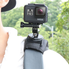 Hook and Loop Fastener Backpack Rec-Mounts Clip Clamp Mount with Screw for GoPro, Insta360, DJI and Other Action Cameras