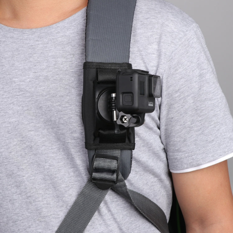 Klettverschluss-Rucksack Rec-Mounts Clip-Klemmhalterung mit Schraube für GoPro, Insta360, DJI und andere Actionkameras