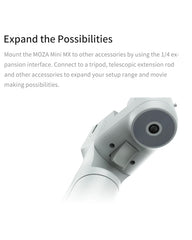 MOZA Mini MX 3 Axis Foldable Handheld Gimbal Stabilizer for Action Camera and Smart Phone, Mini MX