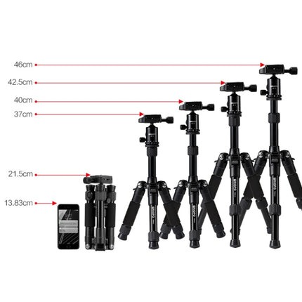 TRIOPO T226 Adjustable Portable  Aluminum Alloy Tripod with D-0 Ball Head for SLR Camera, T226