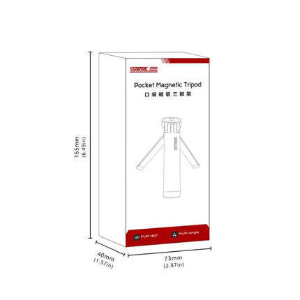 STARTRC Pocket-Size Foldable Magnetic Tripod for GoPro, DJI, Insta360 Action Cameras, DJI Pocket Series