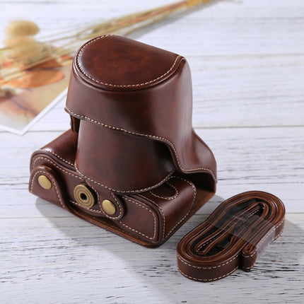 Full Body Camera PU Leather Case Bag with Strap for FUJIFILM X-A3 / X-A2/ X-M1 / X-A10 (16-50mm / 18-55mm / XF 35mm Lens), For FUJI X-A3