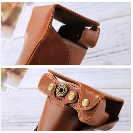 Full Body Camera PU Leather Case Bag with Strap for Canon EOS M6 (18-150mm Lens), For EOS M6(18-150mm)