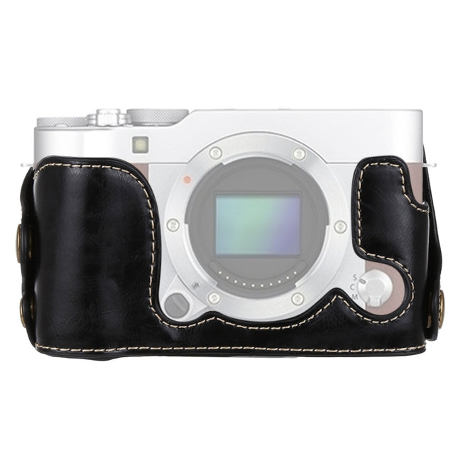 1/4 inch Thread PU Leather Camera Half Case Base for FUJIFILM X-A3 / X-A10