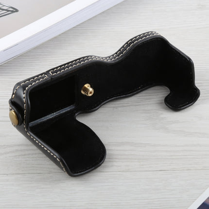 1/4 inch Thread PU Leather Camera Half Case Base for FUJIFILM X-A5 / X-A20, For FUJIFILM XA5