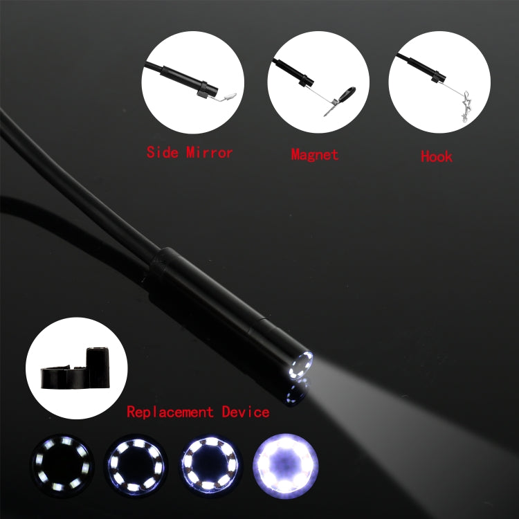 P20 4.3 Inch Screen Display HD1080P Inspection Endoscope with 8 LEDs, Length: 5m, Lens Diameter: 8mm, Hard Line, Length: 5m, Hard Line