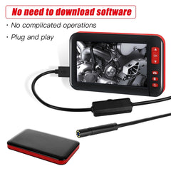 P20 4.3 Inch Screen Display HD1080P Inspection Endoscope with 8 LEDs, Length: 10m, Lens Diameter: 8mm, Mild Line, Length: 10m, Mild Line