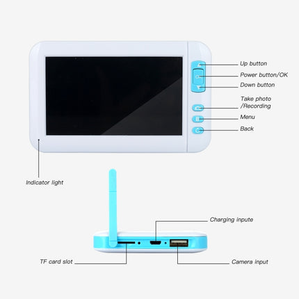 C01 4.3 Inch Screen Display HD1080P Visual Earspoon Endoscope with 6 LEDs, Diameter:3.9mm, C01 3.9mm