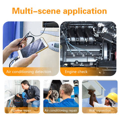 Y101 8mm Spiral Head 3 In 1 Waterproof Digital Endoscope Inspection Camera, Length: 2m Hard Cable, Length: 2m Hard Cable