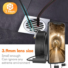 inskam107 3.9mm 3 In 1 HD Waterproof Industry Digital Endoscope Inspection Camera, Length: 5m Flexible Cable, 5m Flexible Cable